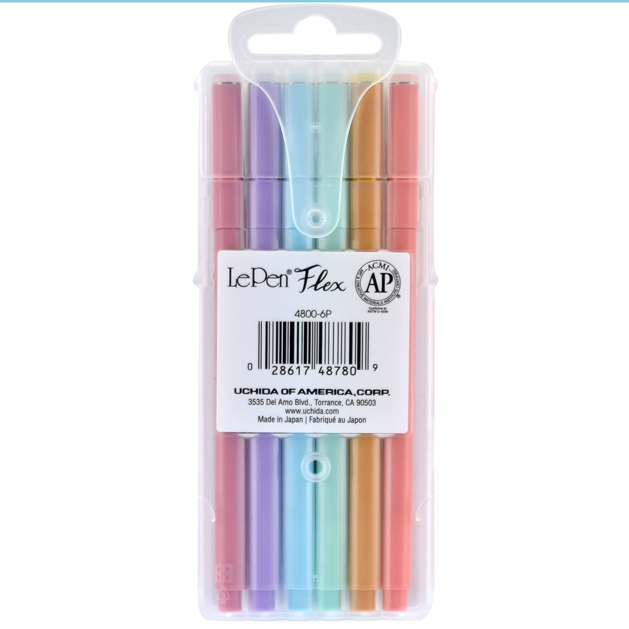 Marvy® Uchida LePen® Flex 6 Pastel Pen Set